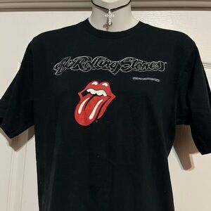 The Rolling Stones Black and Red Short Sleeve Tee , Size S , New